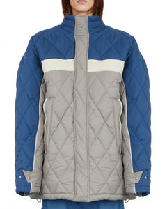 SNOW QUILTED TRACK TOP